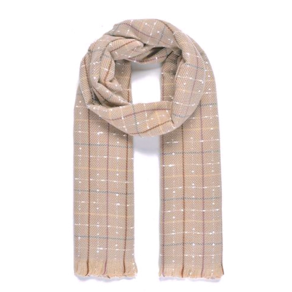 Tom & Eva Grid Blanket Scarf NWT